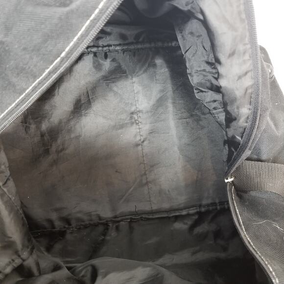 True Religion Horseshoe Black Canvas Weekender Duffel Travel Bag - Picture 10 of 10